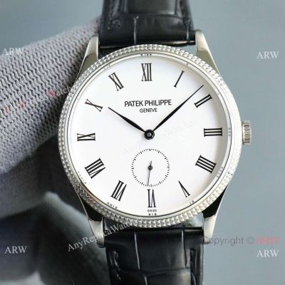 PPF Swiss Replica Patek Philippe Calatrava 3919 Stainless Steel Watch 39mm